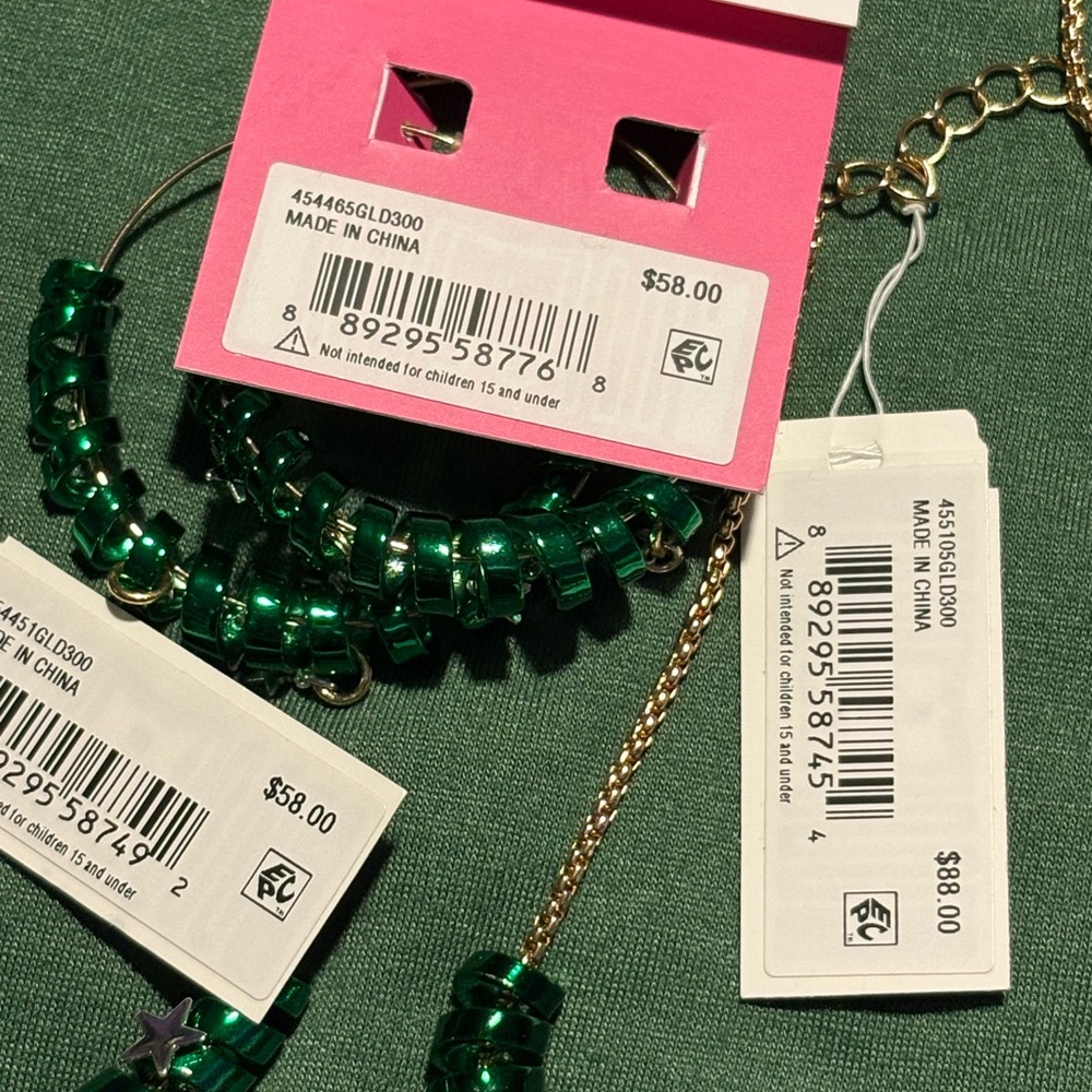 Betsey Johnson Emerald Green Jewelry Set - Picture 6 of 6